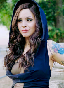Shadow Creed Hooded Halter Cowl Top